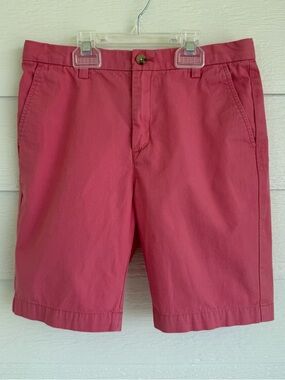 Vineyard Vines Boy’s Size 12 Pink Casual Chino Shorts 100% Cotton EUC